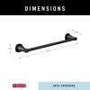 imageDelta Faucet 77618CZ Stryke Towel Bar 18 inch Champagne BronzeMatte Black