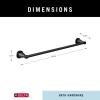 imageDelta Faucet 77618CZ Stryke Towel Bar 18 inch Champagne BronzeMatte Black