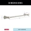 imageDelta Lahara 1Pack 18 Towel Rack for Bathroom Brilliance Stainless Steel Towel Bar for Bathroom Wall Towel Holder Rod Wall Mounted 73818SS