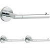 imageDelta Trinsic 1Pack Toilet Paper Holder Brilliance Stainless Steel Tissue Roll Holder for Bathroom Organization and Storage Single Post Toilet Tissue Holder Wall Bathroom Accessories 75950SSChrome
