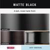 imageDelta Trinsic 1Pack Toilet Paper Holder Brilliance Stainless Steel Tissue Roll Holder for Bathroom Organization and Storage Single Post Toilet Tissue Holder Wall Bathroom Accessories 75950SSMatte Black
