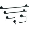 imageDelta Trinsic 1Pack Toilet Paper Holder Brilliance Stainless Steel Tissue Roll Holder for Bathroom Organization and Storage Single Post Toilet Tissue Holder Wall Bathroom Accessories 75950SSMatte Black