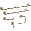 imageDelta Trinsic 1Pack Toilet Paper Holder Brilliance Stainless Steel Tissue Roll Holder for Bathroom Organization and Storage Single Post Toilet Tissue Holder Wall Bathroom Accessories 75950SSChampagne Bronze
