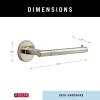 imageDelta Trinsic 1Pack Toilet Paper Holder Brilliance Stainless Steel Tissue Roll Holder for Bathroom Organization and Storage Single Post Toilet Tissue Holder Wall Bathroom Accessories 75950SSStainless