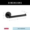 imageDelta Trinsic 1Pack Toilet Paper Holder Brilliance Stainless Steel Tissue Roll Holder for Bathroom Organization and Storage Single Post Toilet Tissue Holder Wall Bathroom Accessories 75950SSMatte Black
