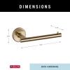 imageDelta Trinsic 1Pack Toilet Paper Holder Brilliance Stainless Steel Tissue Roll Holder for Bathroom Organization and Storage Single Post Toilet Tissue Holder Wall Bathroom Accessories 75950SSChampagne Bronze