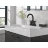 imageDelta Trinsic High Arc Centerset Bathroom Faucet Polished Nickel 3Hole Bathroom Sink Faucet Metal PushPop Drain Assembly Polished Nickel 2559PNMPUDSTMatte Black