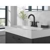 imageDelta Trinsic High Arc Centerset Bathroom Faucet Polished Nickel 3Hole Bathroom Sink Faucet Metal PushPop Drain Assembly Polished Nickel 2559PNMPUDSTMatte Black