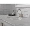 imageDelta Trinsic High Arc Centerset Bathroom Faucet Polished Nickel 3Hole Bathroom Sink Faucet Metal PushPop Drain Assembly Polished Nickel 2559PNMPUDSTStainless