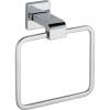 imageDelta Ara 1Pack Hand Towel Holder Polished Chrome Towel Racks for Bathroom Wall Square Towel Ring Holder for Bath Towel Hanger for Kitchen Bathroom Accessories 77546Polished Chrome