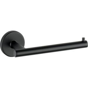 imageDelta Trinsic 1Pack Toilet Paper Holder Brilliance Stainless Steel Tissue Roll Holder for Bathroom Organization and Storage Single Post Toilet Tissue Holder Wall Bathroom Accessories 75950SSMatte Black