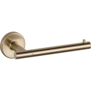 imageDelta Trinsic 1Pack Toilet Paper Holder Brilliance Stainless Steel Tissue Roll Holder for Bathroom Organization and Storage Single Post Toilet Tissue Holder Wall Bathroom Accessories 75950SSChampagne Bronze
