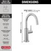 imageDelta 1930BLDST Beverage Faucet Matte BlackArctic Stainless