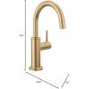 imageDelta 1930BLDST Beverage Faucet Matte BlackChampagne Bronze