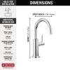 imageDelta 1930BLDST Beverage Faucet Matte BlackChrome