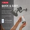 imageDelta Faucet Clarifi Premium Shower Filter Attachment with Filter Hard Water Shower Filter Shower Head Filter Matte Black 5SF100BLBlack Stainless