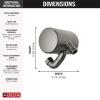 imageDelta Faucet Clarifi Premium Shower Filter Attachment with Filter Hard Water Shower Filter Shower Head Filter Matte Black 5SF100BLBlack Stainless