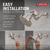 imageDelta Faucet Clarifi Premium Shower Filter Attachment with Filter Hard Water Shower Filter Shower Head Filter Matte Black 5SF100BLStainless