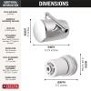 imageDelta Faucet Clarifi Standard Shower Filter Attachment Brushed Nickel with Additional Filter CartridgeChrome