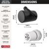 imageDelta Faucet Clarifi Standard Shower Filter Attachment Brushed Nickel with Additional Filter CartridgeMatte Black
