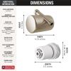 imageDelta Faucet Clarifi Standard Shower Filter Attachment Brushed Nickel with Additional Filter CartridgeSatin Nickel