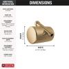 imageDelta Faucet Clarifi Standard Shower Filter Attachment with Filter Shower Water Filter Shower Head Filter Chrome 7SF100Champagne Bronze
