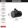 imageDelta Faucet Clarifi Standard Shower Filter Attachment with Filter Shower Water Filter Shower Head Filter Chrome 7SF100Matte Black