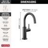 imageDelta Faucet Clarifi Under Sink Reverse Osmosis Water Filter System with Gold Beverage Dispenser FaucetMatte Black