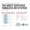 imageDelta Faucet Clarifi Under Sink Reverse Osmosis Water Filter System with Gold Beverage Dispenser FaucetMatte Black