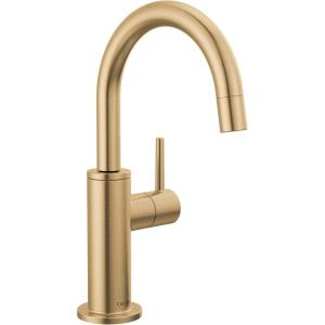 imageDelta 1930BLDST Beverage Faucet Matte BlackChampagne Bronze