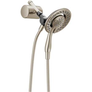 imageDelta 7SF110B Clarifi Shower Filter Attachment Kit with In2ition 2in1 Shower Head and Hand Shower  SpotShield Brushed NickelSpotShield Nickel