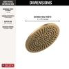 imageDELTA FAUCET 52158SSPR25 Universal Showering Shower Head Shower Head Only Lumicoat StainlessChampagne Bronze