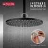 imageDELTA FAUCET 52158SSPR25 Universal Showering Shower Head Shower Head Only Lumicoat StainlessMatte Black