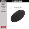 imageDELTA FAUCET 52158SSPR25 Universal Showering Shower Head Shower Head Only Lumicoat StainlessMatte Black