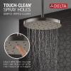 imageDELTA FAUCET 52160BL25 Delta H2Oknietic Single Setting UltraSoak Shower Head 25 GPM Water Flow Matte BlackBlack Stainless