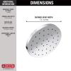 imageDELTA FAUCET 52160BL25 Delta H2Oknietic Single Setting UltraSoak Shower Head 25 GPM Water Flow Matte BlackVenetian Bronze