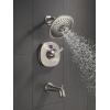 imageDELTA FAUCET 52686BL H2Okinetic Raincan Shower Head Matte BlackChrome
