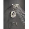 imageDELTA FAUCET 52686BL H2Okinetic Raincan Shower Head Matte BlackChrome