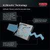 imageDELTA FAUCET 52686BL H2Okinetic Raincan Shower Head Matte BlackChrome