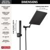 imageDelta 75527 Universal Showering 175 GPM Single Function Modern Rain Shower Head and Hand Shower Combo with Adjustable Extension Arm and TouchClean Nozzles  Matte Black