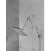 imageDelta Faucet 10inch Raincan Shower Head and Hand Held Shower Combo Chrome Square Shower Head Rainfall Shower Head Hand Shower High Pressure Shower Head 175 GPM Flow Rate Chrome 75527