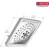 imageDelta Faucet 3Spray H2Okinetic Shower Head Matte Black 52684BLChrome