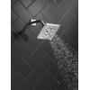 imageDelta Faucet 5Spray H2Okinetic Raincan Shower Head Black Showerhead Square Shower Head Delta Shower Head Water Saving Shower Head Matte Black 52664BLChrome