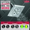 imageDelta Faucet 5Spray H2Okinetic Raincan Shower Head Black Showerhead Square Shower Head Delta Shower Head Water Saving Shower Head Matte Black 52664BLChrome