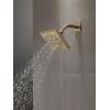 imageDelta Faucet 5Spray H2Okinetic Raincan Shower Head Black Showerhead Square Shower Head Delta Shower Head Water Saving Shower Head Matte Black 52664BLChampagne Bronze