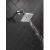 imageDelta Faucet 5Spray H2Okinetic Raincan Shower Head Black Showerhead Square Shower Head Delta Shower Head Water Saving Shower Head Matte Black 52664BLChrome