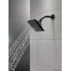 imageDelta Faucet 5Spray H2Okinetic Raincan Shower Head Black Showerhead Square Shower Head Delta Shower Head Water Saving Shower Head Matte Black 52664BLMatte Black