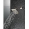 imageDelta Faucet 5Spray H2Okinetic Raincan Shower Head Black Showerhead Square Shower Head Delta Shower Head Water Saving Shower Head Matte Black 52664BLStainless