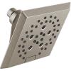 imageDelta Faucet 5Spray H2Okinetic Raincan Shower Head Black Showerhead Square Shower Head Delta Shower Head Water Saving Shower Head Matte Black 52664BLStainless