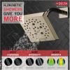 imageDelta Faucet 5Spray H2Okinetic Raincan Shower Head Black Showerhead Square Shower Head Delta Shower Head Water Saving Shower Head Matte Black 52664BLVenetian Bronze